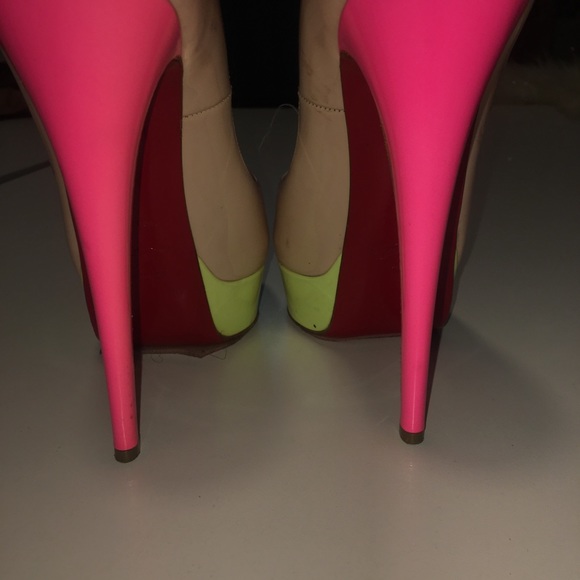 Christian Louboutin color block heels - Picture 2 of 8